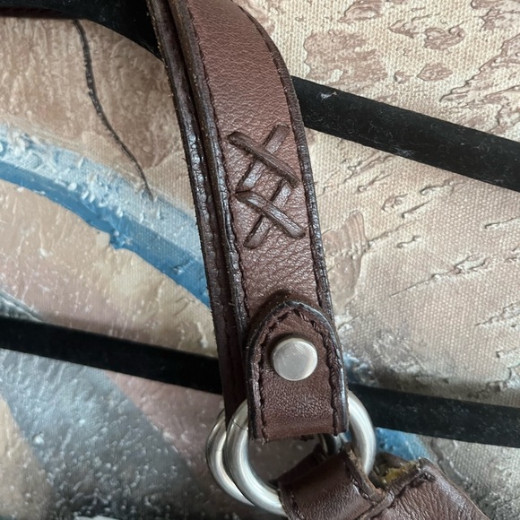 Vintage Fossil Leather Shoulder Bag - Picture 4 of 14